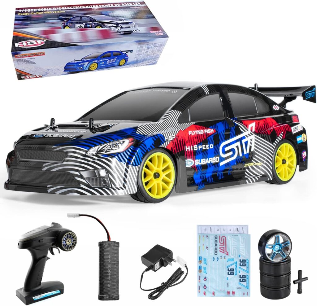 HSP Racing Rc Drift Car 4WD 1:10 Electric Power On Road Rc Car Toys 4x4 Vehicle High Speed Hobby Remote Control Car
