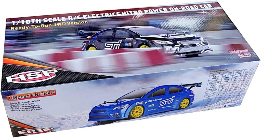 HSP Racing Rc Drift Car 4WD 1:10 Electric Power On Road Rc Car Toys 4x4 Vehicle High Speed Hobby Remote Control Car