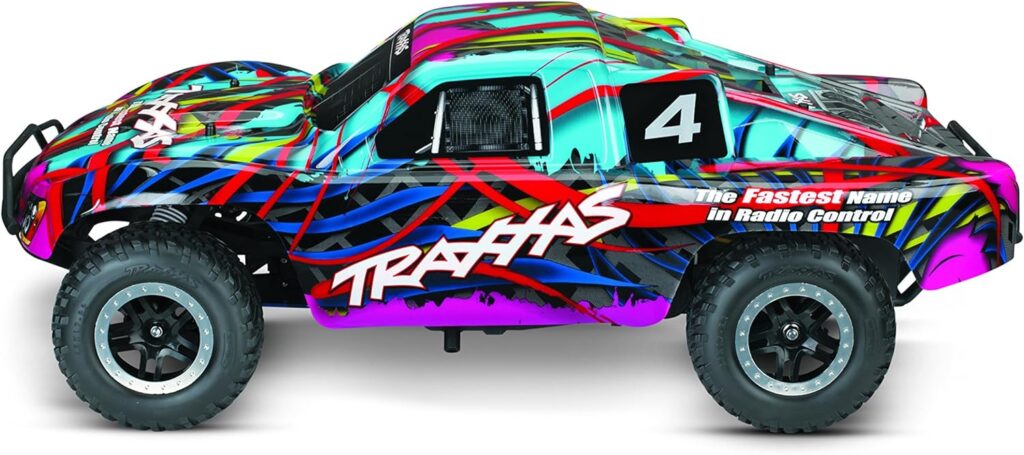 Traxxas 44096-3 Slash: 1/10-Scale Nitro-Powered 2WD Short Course Truck with TQ 2.4GHz Radio and TSM Hawaiian