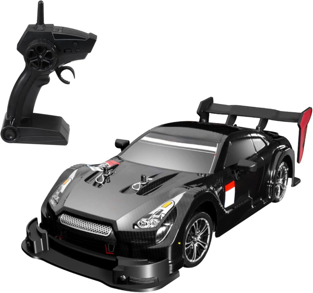 GoolRC RC Drift Car 1/16 RC Car Remote Control Car 2.4GHz 4WD 40km/h RC Race Car High Speed Kids Gift RTR RC Cars for Boys Waterproof Electric Car Toy Car, Black