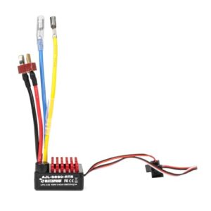 1/10 Rc Car Speed Controller,Waterproof 60A ESC Brushed Electronic Speed Controller for 1/10 RC Car Rock Crawler Boat SCX10 TRX4 CC01 TF2 D90 MST CFX EX86100