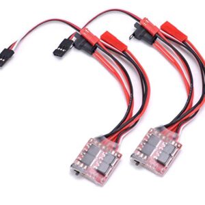 Readytosky RC 20A Brushed ESC Electronic Speed Controller w/Brake for RC Car Boat Tank(2PCS)