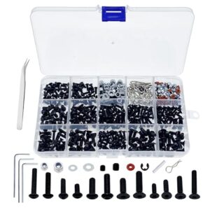 520pcs Universal RC Screw Kit Screws Assortment Set for Traxxas Arrma Redcat HPI Axial SCX10 Losi 1/8 1/10 1/12 1/16 Scale RC Cars Trucks Crawler Parts