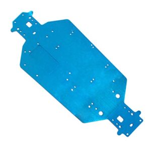 Share Goo CNC Aluminum Chassis Replacement Upgrade Parts 04001 Compatible with HSP 94111 94107 94170 94118 97123, 1/10 RC Redcat Volcano Exceed Infinitive Truck Monster (Blue)