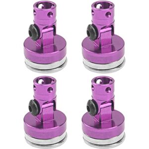 4Pack ShareGoo RC Magnetic Body Post,Alloy Magnetic Stealth Invisible Body Shell Mount Column Compatible with HSP Redcat Himoto Traxxas SCX10 Sakura 4WD 1/10 RC Car (Purple)