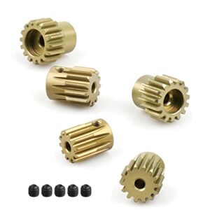5PCS 32DP 540 Motor Pinion Gear 12T 13T 14T 15T 16T 3.175mm Shaft Pinion Gears Parts Set Kit for 1/10 RC Car Brushless Brush Motor