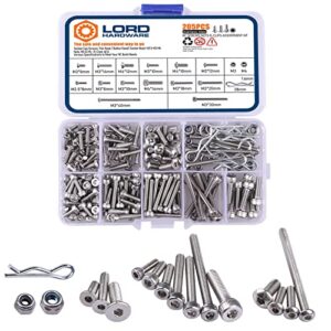 LordHardware 205pcs RC Crawler Car Screw Tool Kit DIY Accessories Parts for 1/10 1/8 RC Car Truck