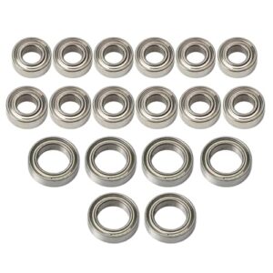 18PCS Ball Bearing Set 4x7x2.5 4x8x3 7x11x3mm Compatible with Wltoys 1/14 144001 RC Car Upgrade Parts