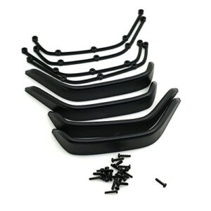 1 Set Nylon Fender Flares with Screws for 1/10 RC Axial SCX10 Crawler Car Black