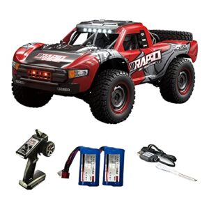 XCRCFUN 1/14 Hobby RC Truck for Adults, 30 MPH High Speed Remote Control 4WD Car, All Terrain Rock Crawler Truck for Boys 4X4 Off-Road Racing Car with 2 Batteries