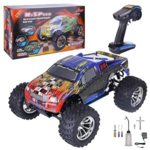 BINGXMF 1/10 Nitro RC Truck 80KM/H Fast Nitro Gas Power Car 4WD Two Speed Off Road Climbing Truck Buggy for Adult 18CXP Gas-Engine Remote Control Truck RTR Hobby Racing Vehicle Short Course Crawler